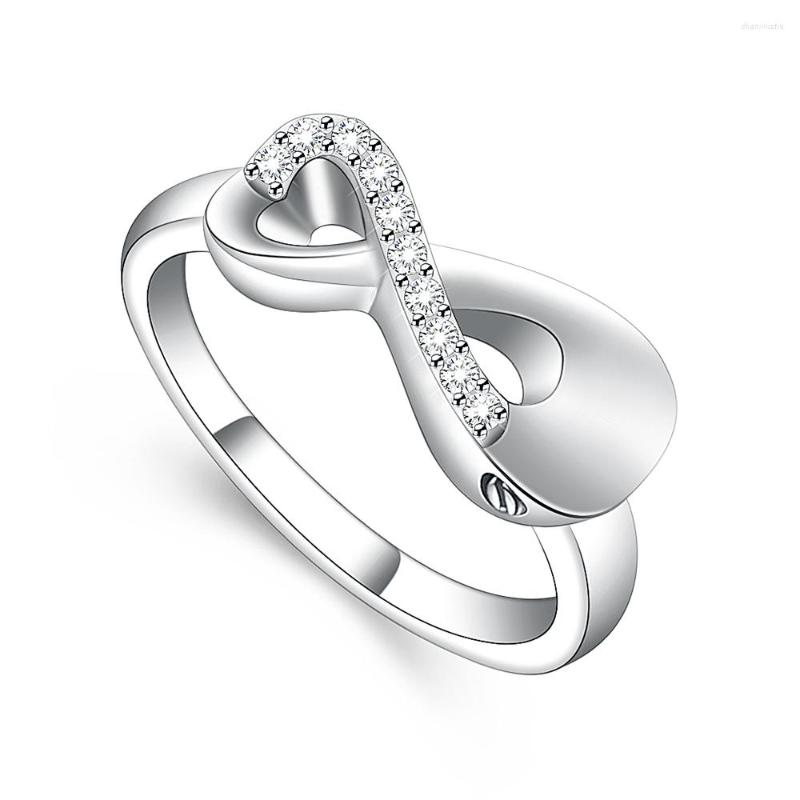 

Chains Infinity Mini Ring Hold Loved Ones Ashes Cremation Urn For Women Finger Memorial Jewelry