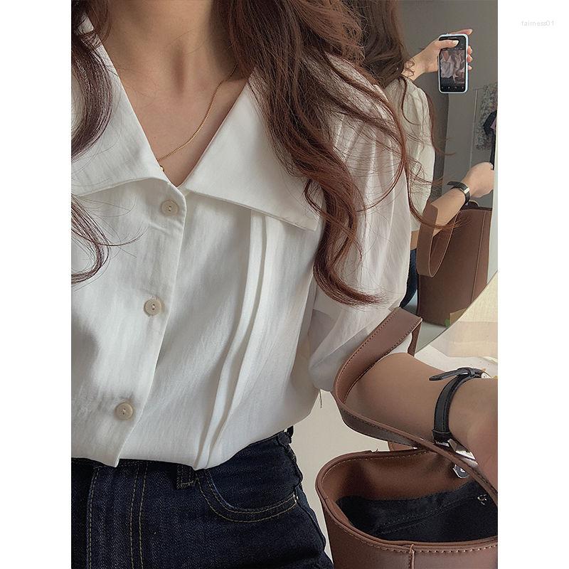 

Women' Blouses Blouse Women Shirt White Summer Short-Sleeved Top Blusas Mujer De Moda