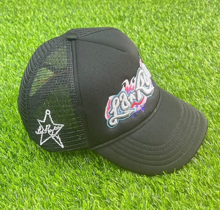 

Men and Women Top American Style Trucker cap Letter Embroidery Sunrise Trucker Hat Mesh Breathable Baseball Caps