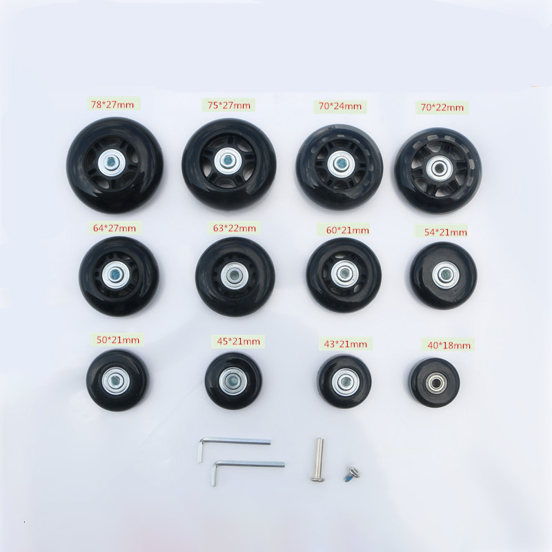 

Bag Parts Accessories Luggage wheels repalcement trolley case pulley wheel mute universal accessories 20 28 inch suitcase caster for luggage 230414