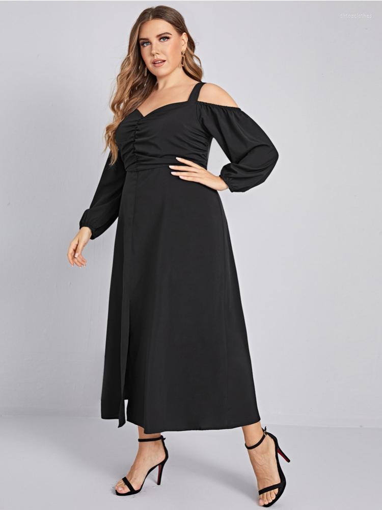 

Plus Size Dresses Women's Large Fashion Slip Dress Long Party, Black