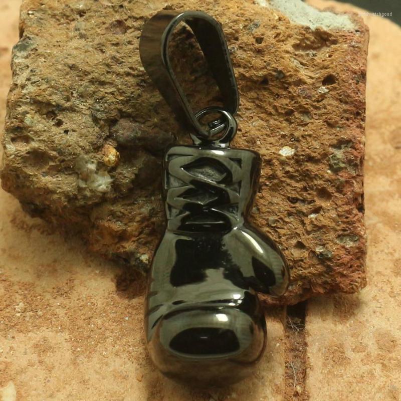 

Pendant Necklaces 316L Stainless Steel Mini Black Boxing Glove Cool Gift