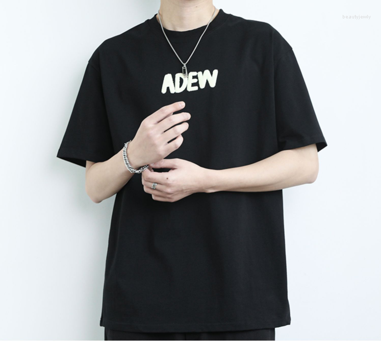 

Men's T Shirts M3513 Cotton Short-sleeved T-shirt Men's Summer Trend Bottom Shirt Top Round Neck Half Sleeve, Blue