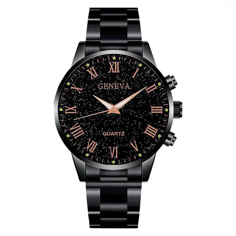 

Wristwatches Fashion Men Watch Luxury Stainless Steel Calendar Date Quartz Wrist Business Watches For Man Leather Clock Reloj Hombre