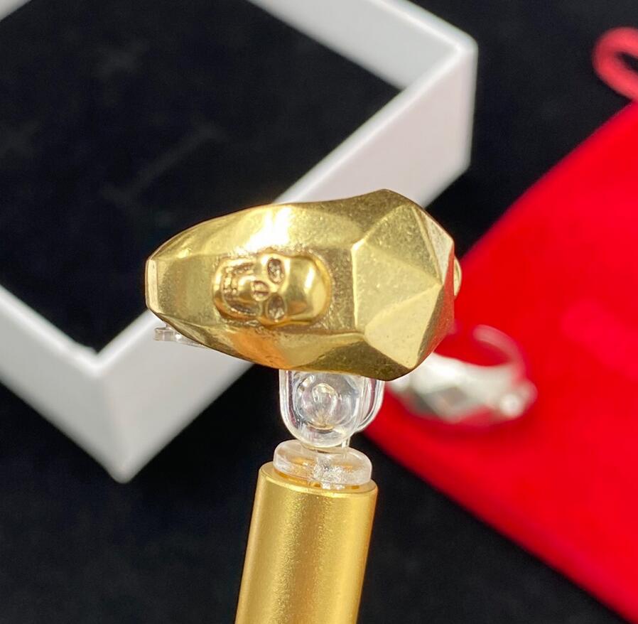 

Gothic Style Hip Hop Designer Ring Personality Skeleton Couple Ring Jewelry Men Women Gold Silver Anniversary Wedding Party