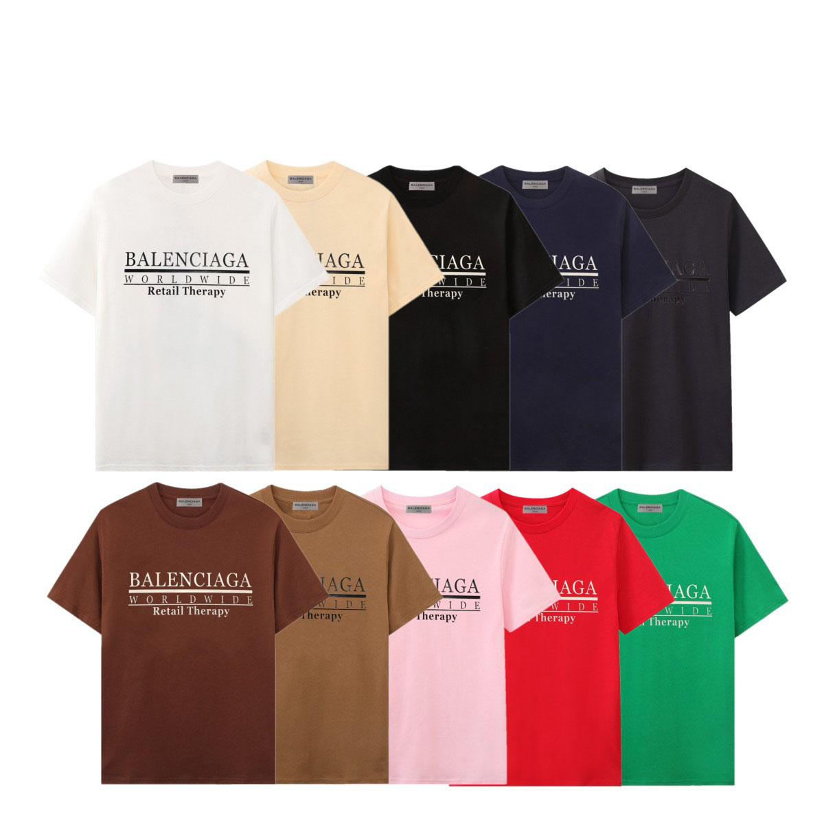 

Designer Men's T-Shirts High-quality Cotton Crewneck Short Sleeve Tees Fashion Pukui Plant Print Palm Loose Short Sleeve T-shirt S-2XL0010, Brown