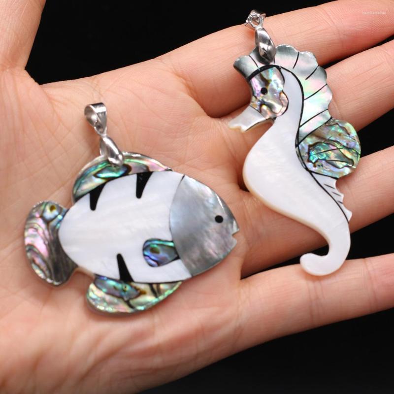 

Pendant Necklaces Natural Stone Shell Exquisite Animal-Shaped Charms For Jewelry Making DIY Necklace Accessory