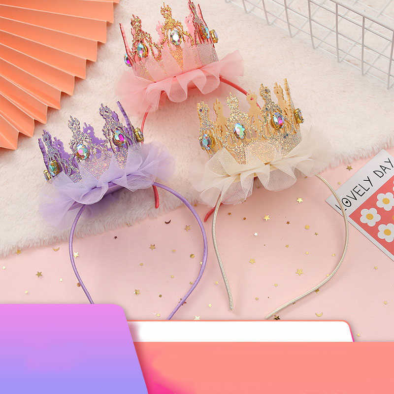 

Party Hats Little Princess Birthday Cake Party Headdress Headband Crown Decoration Happy Birthday Party Decor Kid Girl Baby Shower Supplies W0413