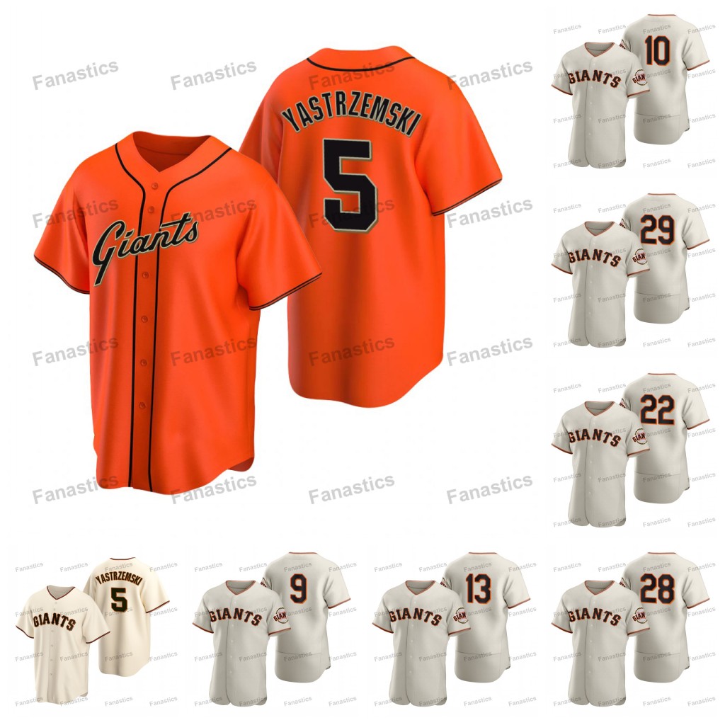 

5 Mike Yastrzemski 2023 Giants Jerseys Thairo Estrada Michael Conforto David Villar J.D. Davis Brandon Crawford Joc Pederson Blake Sabol LaMonte Wade Jr. San Francisco, Black womens s-2xl