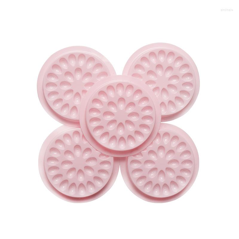 

Makeup Brushes Wholesale Grafting Eyelash Flower Plate Pink Disposable PVC Glue Tray