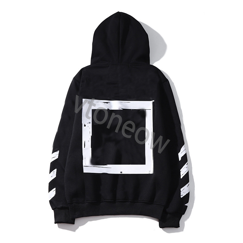 

Mens Hoodies Fashion Classic High-Quality Designer Women off Sweatshirts Printed Casual Loose Hooded Fleece Sweater Clothing High Street Cotton Clothe whites, The same as original