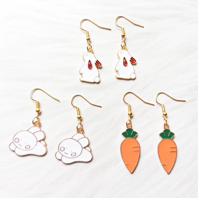

Dangle Earrings Cute And Fresh Carrot Cartoon Student Friend Gift Jewelry