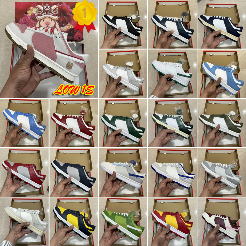 

2023 Casual Shoes Jumpman 1 Low 1s University Blue Black White Midas Gold CNY Dunky Grey Fog Paisley Pink Light Bone Pink Oxford Coast Michigan Sport Men Women Trainer, #27 sail orange