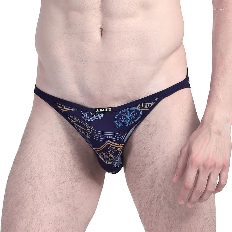 

Underpants Mens Briefs Sexy Bikini Bamboo Breathable Comfortable Fitness Man Undrewear Size L-3XL, 1 pack