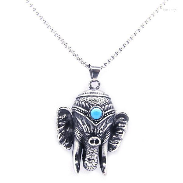 

Pendant Necklaces Thailand Elephant 316L Stainless Steel Fashion Stone