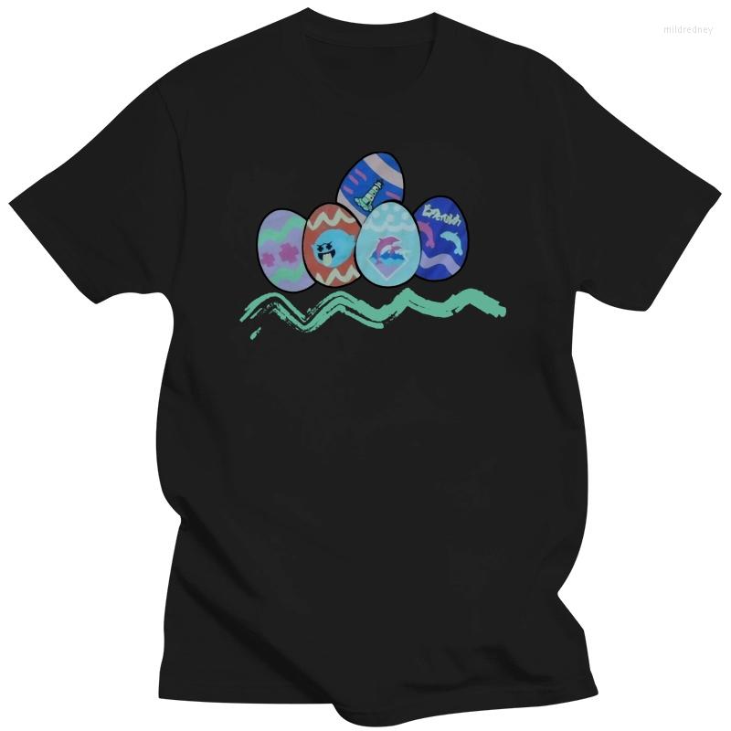 

Men' T Shirts 633 Pink Dolphin Shirt Size Large Ghost Eggs Black Short Sleeve Trendy Streetwear Tee, Graymen