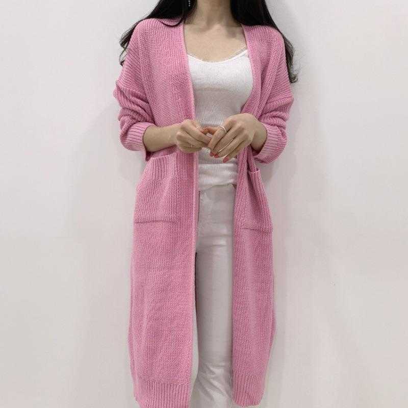 

Chic Autumn And Winter Lazy Sweater Style Casual Versatile Double Pocket Loose, Black2