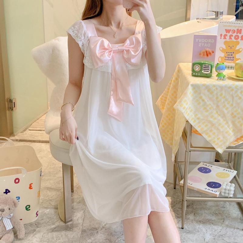 

Women' Sleepwear -XXL Size Sexy Women Suspender Nightdress Sleeveless Lace Female Nightgown Solid For