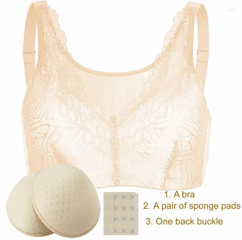 

Bras Women's Daily Breast Resection Silicone Prosthesis Bra8702, Beige