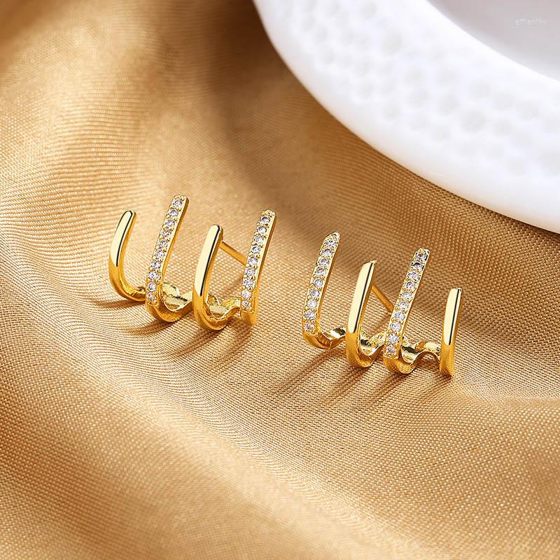 

Dangle Earrings Simple Temperament Ear Row Niche Design 2023 Summer Trendy Four-claw Studs Party Display