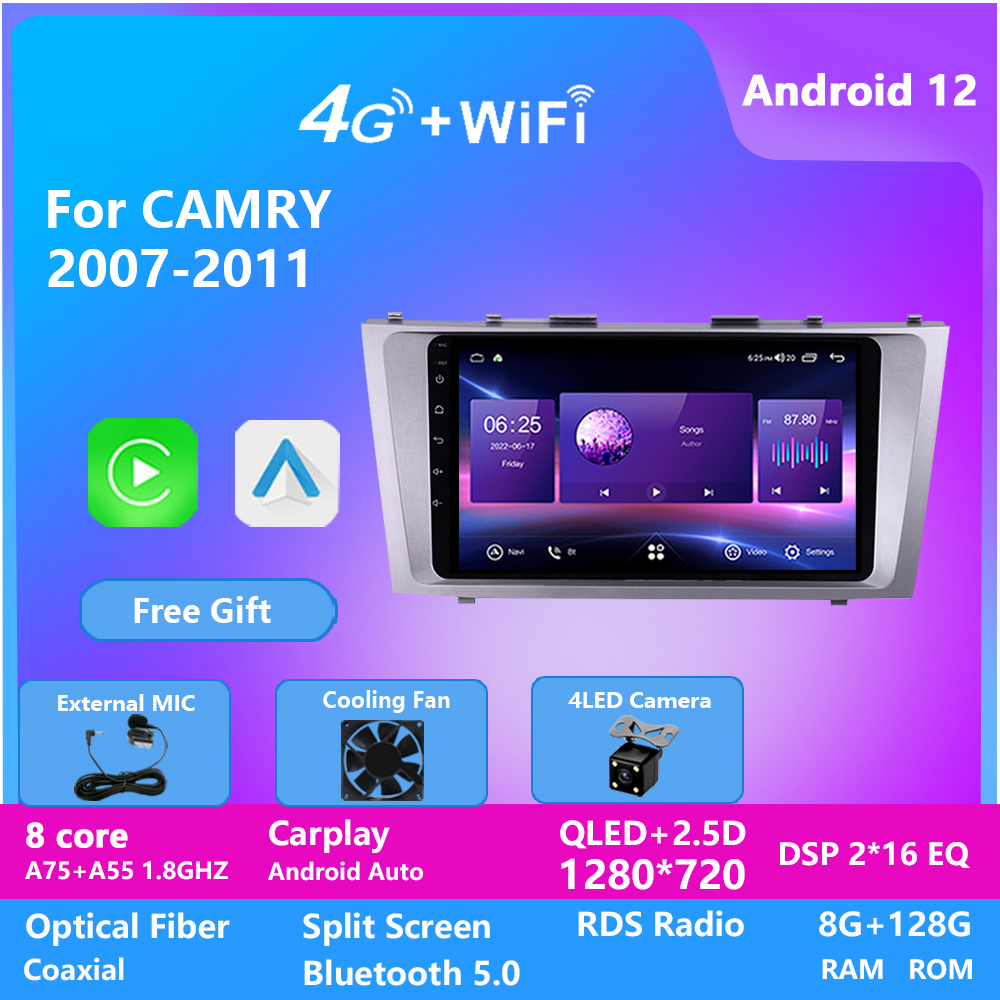 

Android Octa Core Car Stereo Video Radio for TOYOTA CAMRY 2007-2011 Auto GPS Navigation Head Unit DSP 128G