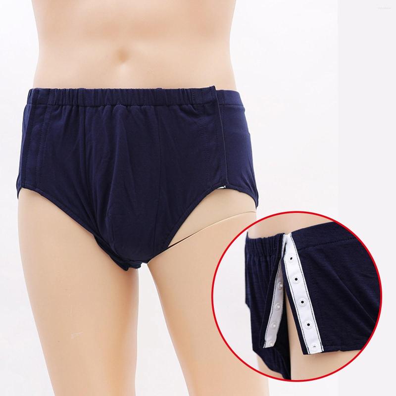 

Women's Sleepwear Full Open Adhesive Briefs On Both Sides Are Easy To Put And Take Off In Bed For A Mens Underpants Men Fart Underwear, Blue