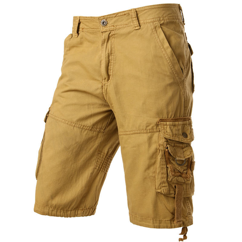 

Men's Shorts Gray Camo Cargo Shorts Men Cotton Mens Short Pants Comfortable Bermuda Masculina Relaxed Fit Multi-Pocket Pantalon Corto Hombre 230414