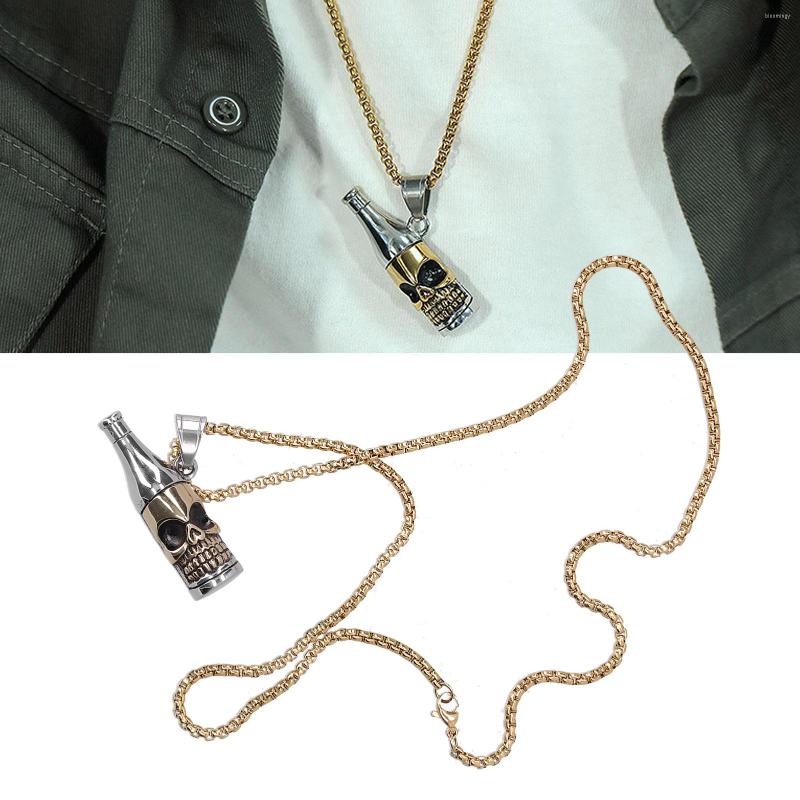 

Chains Bottle Pendant Necklace Fashion Stainless Steel For Jewelry Gift