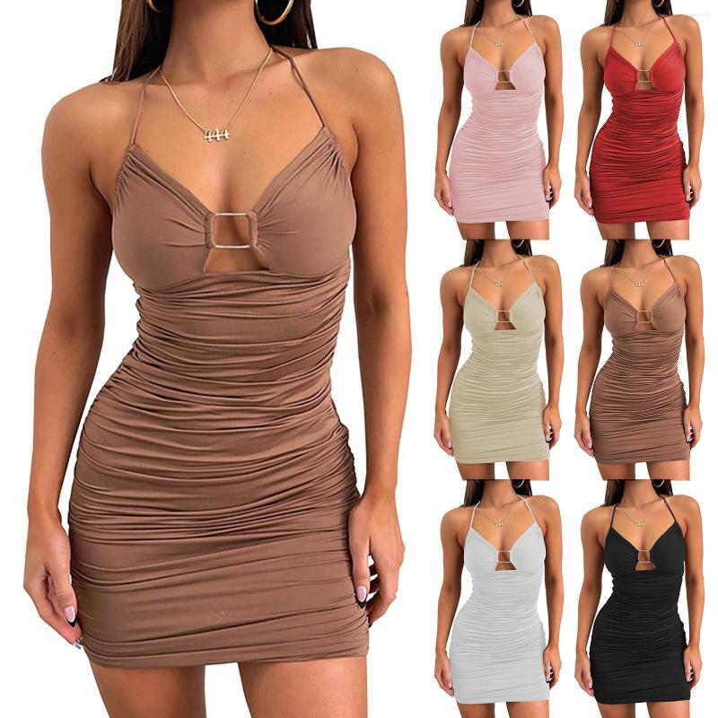 

Casual Dresses Women's Sexy Dress Bodycon Ruched Halter Mini Party Club Womens Tunic For Women Floral, Rd2
