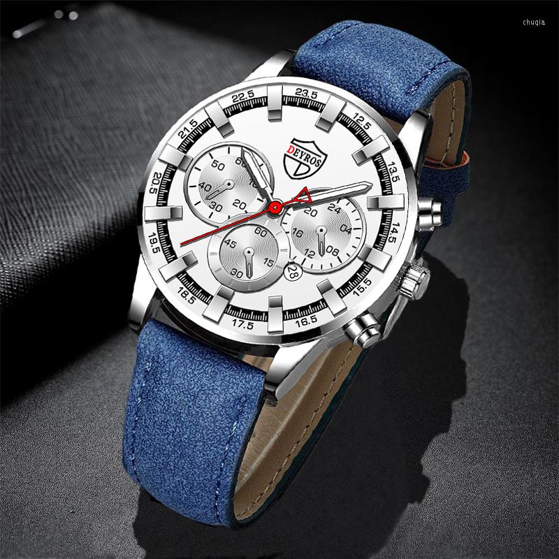 

Wristwatches Fashion Mens Watches Luxury Men Sports Gold Stainless Steel Quartz Wrist Watch Man Business Casual Leather, Leather black gold