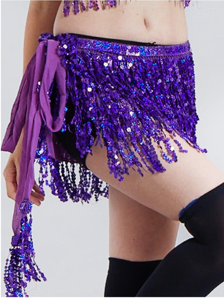 

Stage Wear Elegant Festival Women Practice Dance Latin Skirts Girls Sequins Tassels Line Suit Women's Adult Fantasy High Waist Clothes, Black