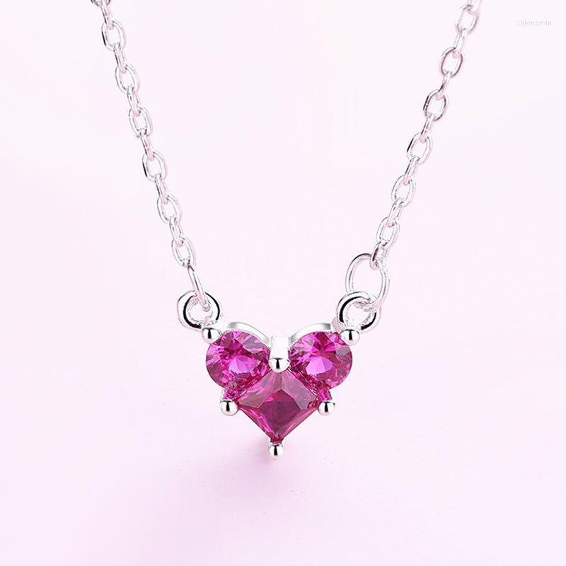 

Chains 2023 Jewelry Fashion Trendy Heart Shape Necklace Women Exquisite Clavicle High Quality
