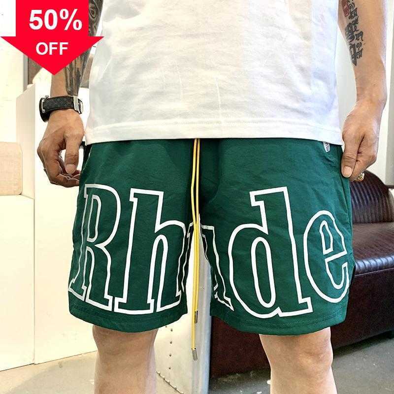 

Shorts Rh Designer Men Limited Rhude Shorts Summer Swim Short Knee Length Hip Hop High Street Training Beach Pants Mens Elastic Waist Mesh SweatpantsS to 2XL Size