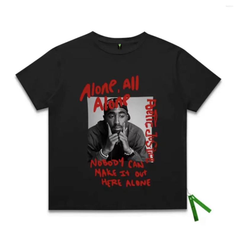 

Men's T Shirts West Rapper Short Sleeve Couple Lazy VintageT-shirt, Black