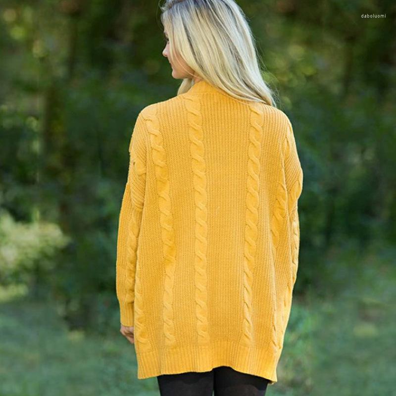 

Women's Knits Women Clothes 2023 Autumn Winter Long Cardigan Coat Sweater Mujer Femme Plus Size Sweaters Ladies Cardigans, Green