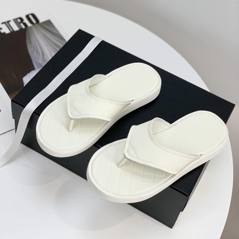 

Slippers Women Shoes Flip-Flops Sewing Flat Platform Summer Slides Designer Leisure Flats Vacation Beach Zapatillas Mujer, Picture shown