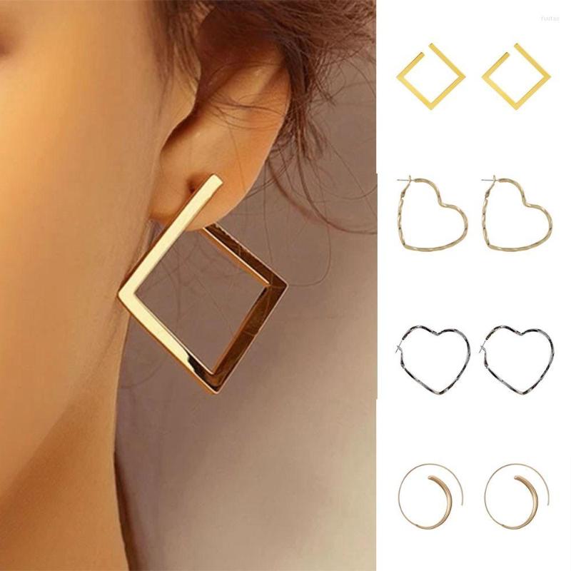 

Dangle Earrings Vintage Geometry Trendy Party Gift Irregular Stud Square Hoop Women Jewellry