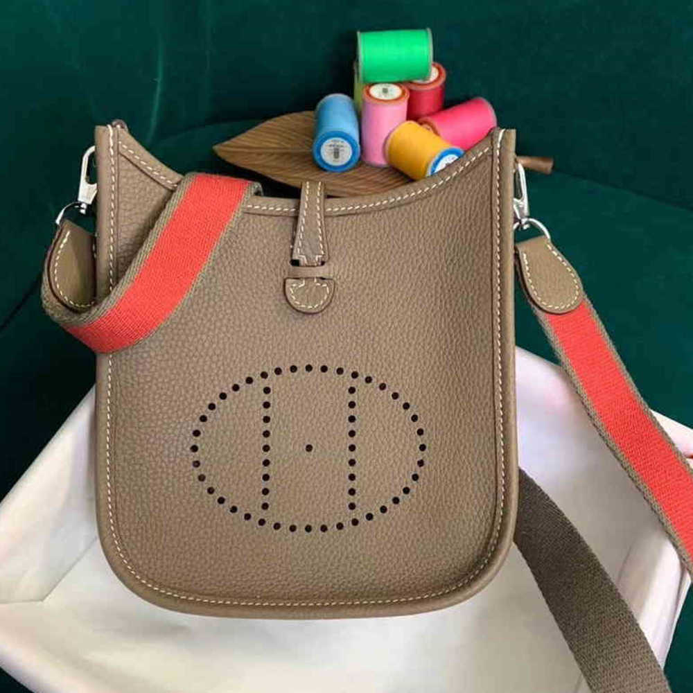 

5A Handbags Designer 2023 Hollowed Out Evelyn Women's Bag Head Leather Crossbody Bag Mini Bags, No box