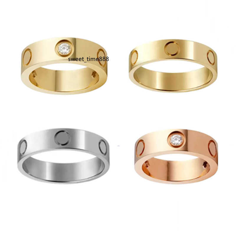 

Love Ring Luxury Jewelry Midi Rings For Women Titanium Steel Alloy Gold-Plated Process Fashion Accessories Never Fade Not Allergic Store