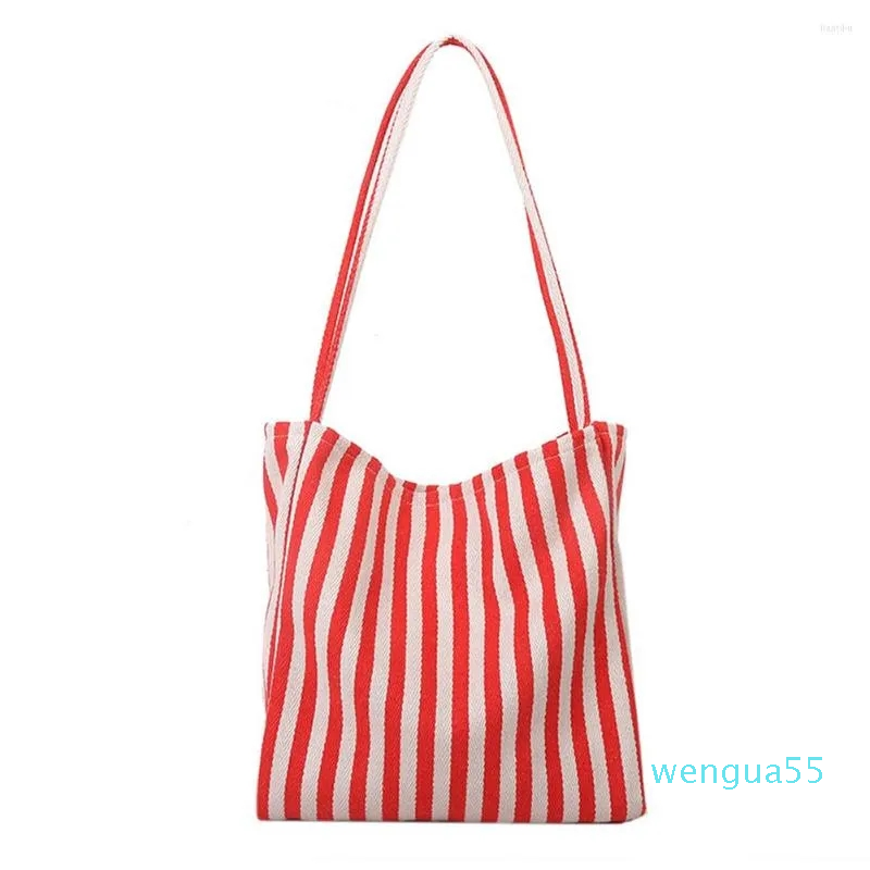 

Evening Bags Women Handbag Large Capacity Canvas Striped Classical Work Casual Summer Soft Holiday Fashion Beach Shopping Tote Bag, Picture shown