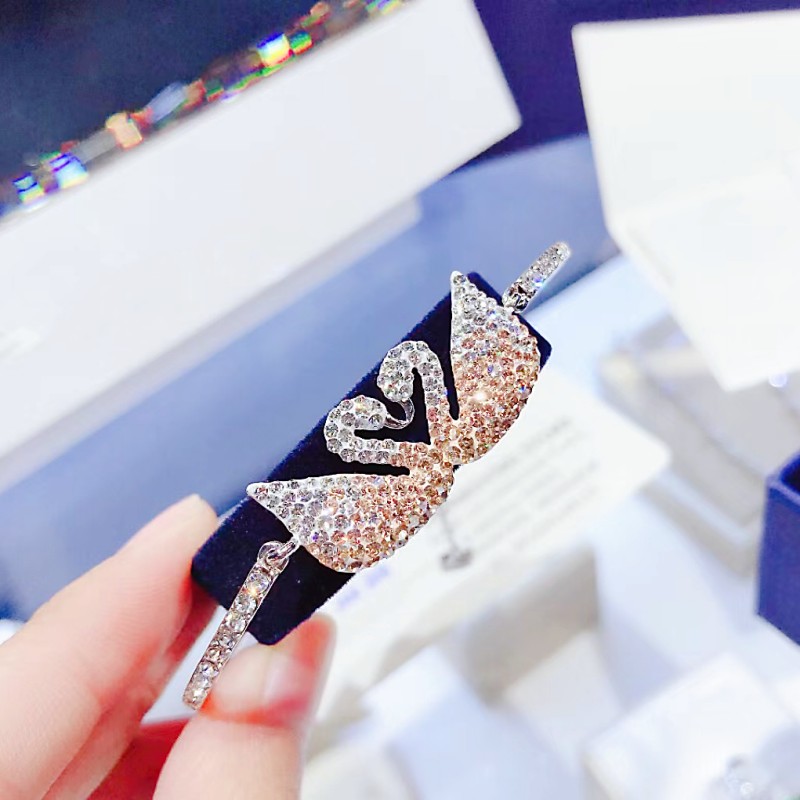 High Quality Fashion Bracelet Luxury Designer Swan Diamond Bracelet Girl Valentine's Day Gift Exquisite Jewelry with Box AAAAA