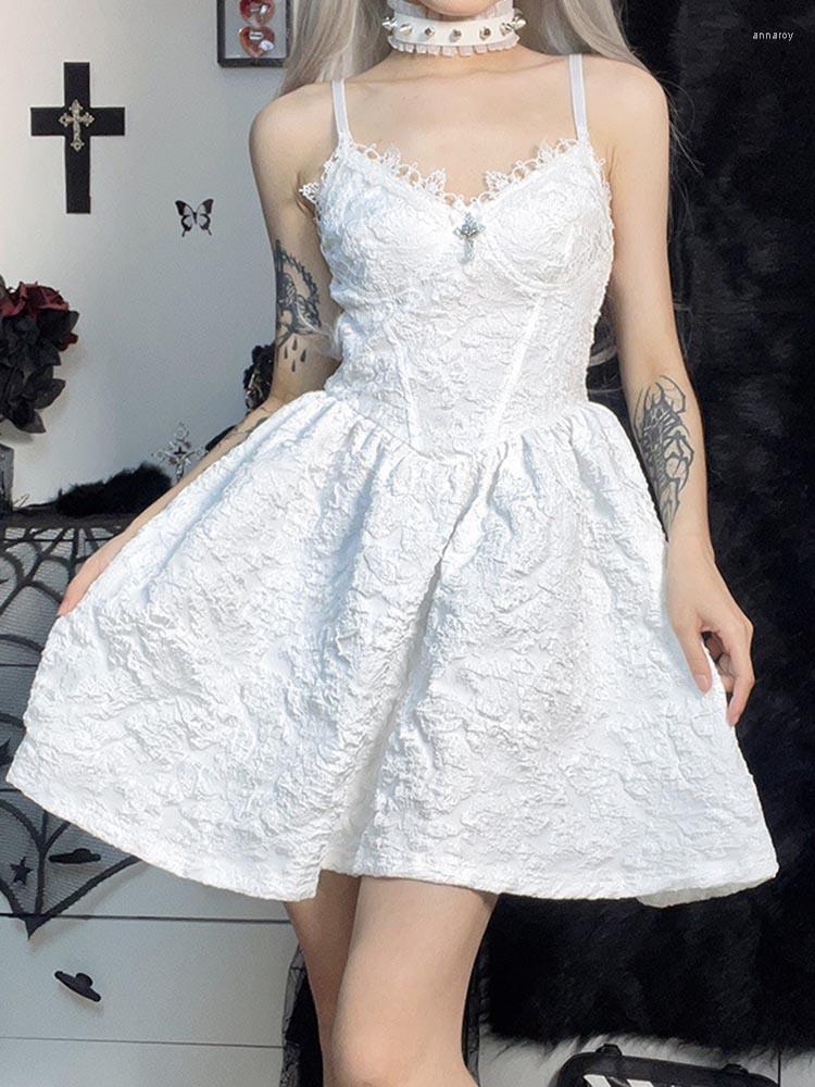

Casual Dresses Sexy Costume Party Dress Halloween Women Gothic Spaghetti Straps Lace V-neck Jacquard Wear Corset Ladies Bodycon Mini
