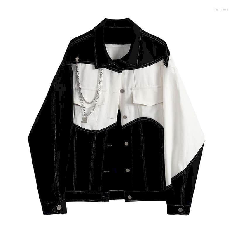 

Women's Blouses Patchwork Denim Shirts And Women Tops Long Sleeve Loose Shirt Casual Clothes For, Picture