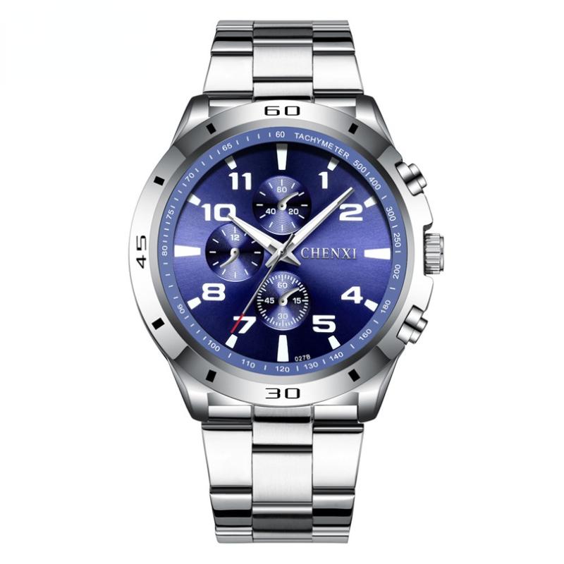 

Wristwatches 2023 Watches Men Quartz Fashion Casual Male Sports Watch Full Steel Military Relogio Masculino, White