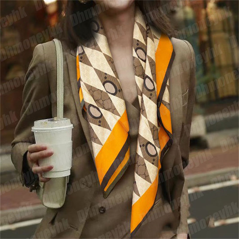 

ladies designer silk head scarf summer shawl women casual square silks hair wrap Bandanas luxurys designers beach Pashmina woman Headband 90cm