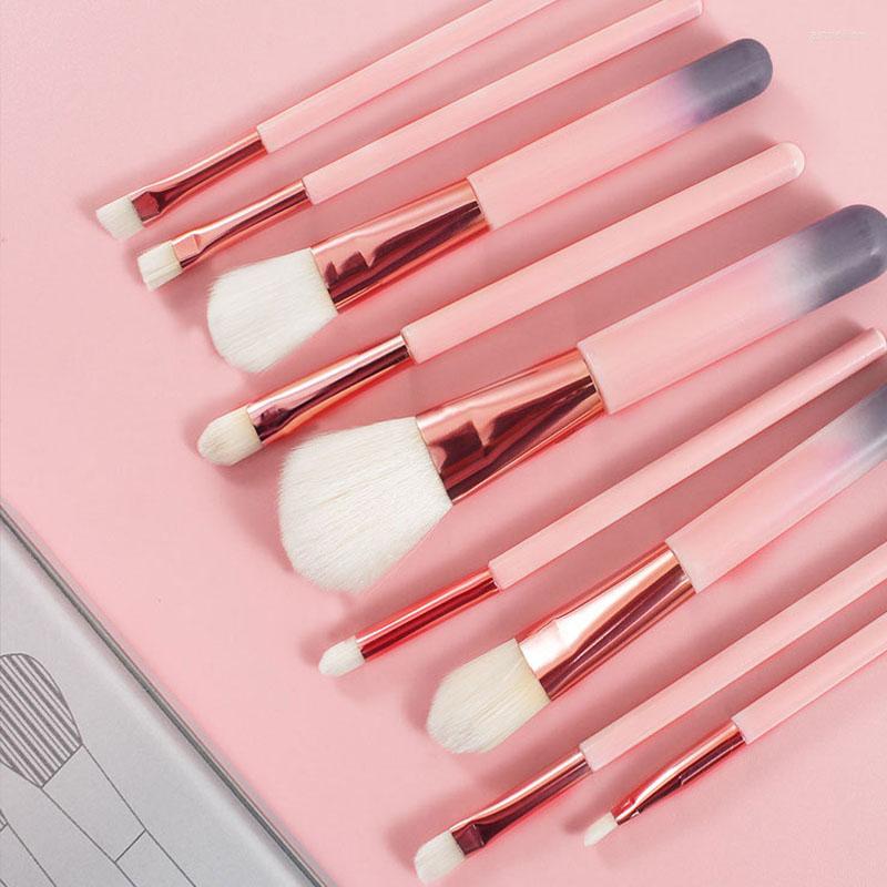 

Makeup Brushes Brush Set 9 Portable Tools Small Iron Box Eyeshadow Storage Bag