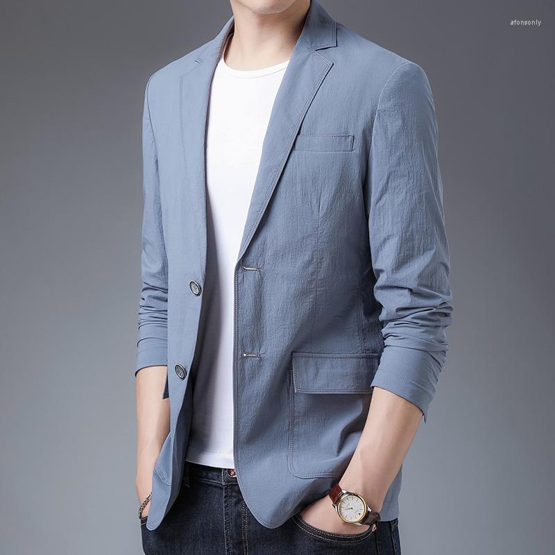 

Men's Suits 2023 Men's Casual Spring Small Suit Korean Version Of Slim Fashion Single Western Coat Wear, Blue