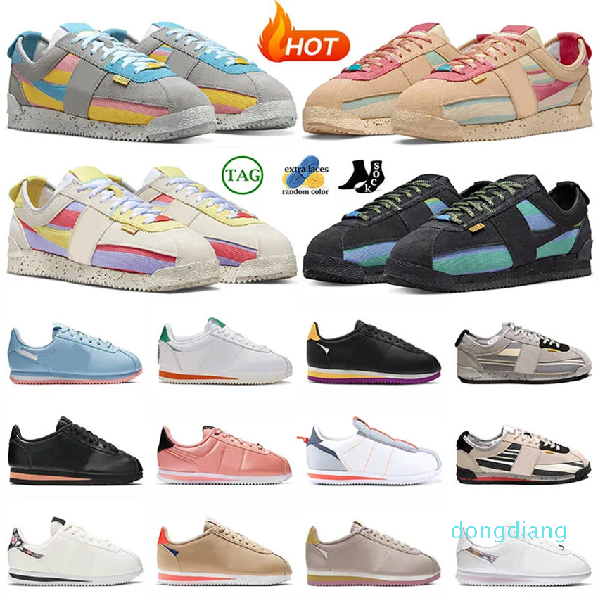 

Hotting Selling Cortez Men Womens Casual Shoes Sesame Smoke Grey Lemon Frost Classic Cortez Forrest Gump Light Bone Sports Trainers Sneakers Size 36-45