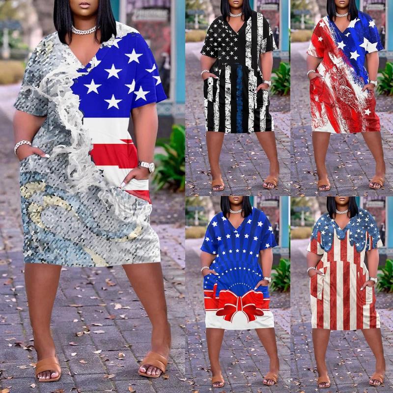 

Casual Dresses Shirt Dress For Women V Neck Short Sleeve Knee Work Office, Black