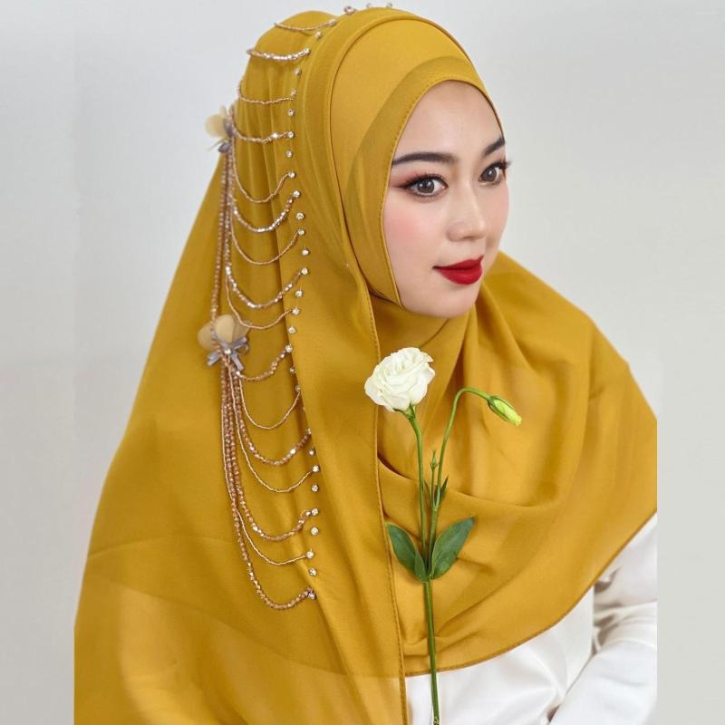 

Ethnic Clothing African Auto Gele Headtie Nigerian Wedding Muslim Turban Cap Arab India Hat Female Head Wraps Turbante Mujer 2023